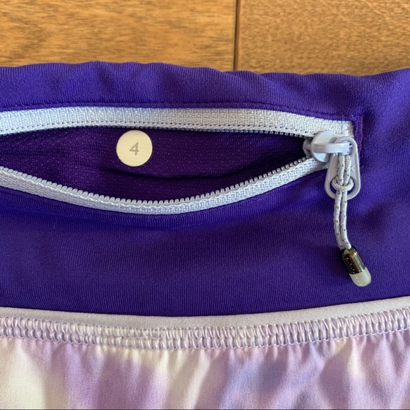 *SOLD* LULULEMON Run speed shorts purple size 4 - Picture 10 of 12
